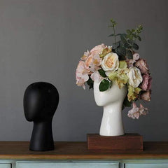 Head Shaped Flower Vase