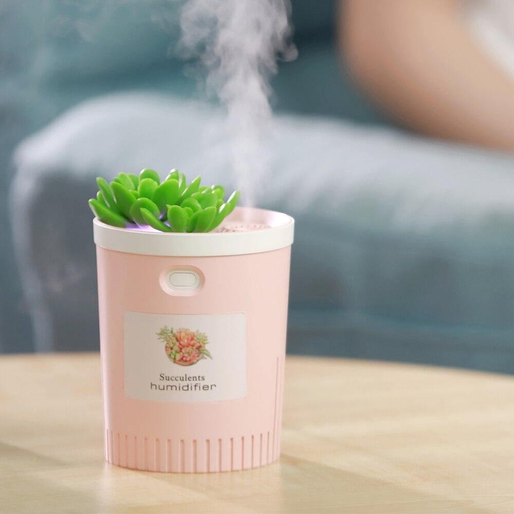 Mini Succulent USB Humidifier Pink | Sage & Sill