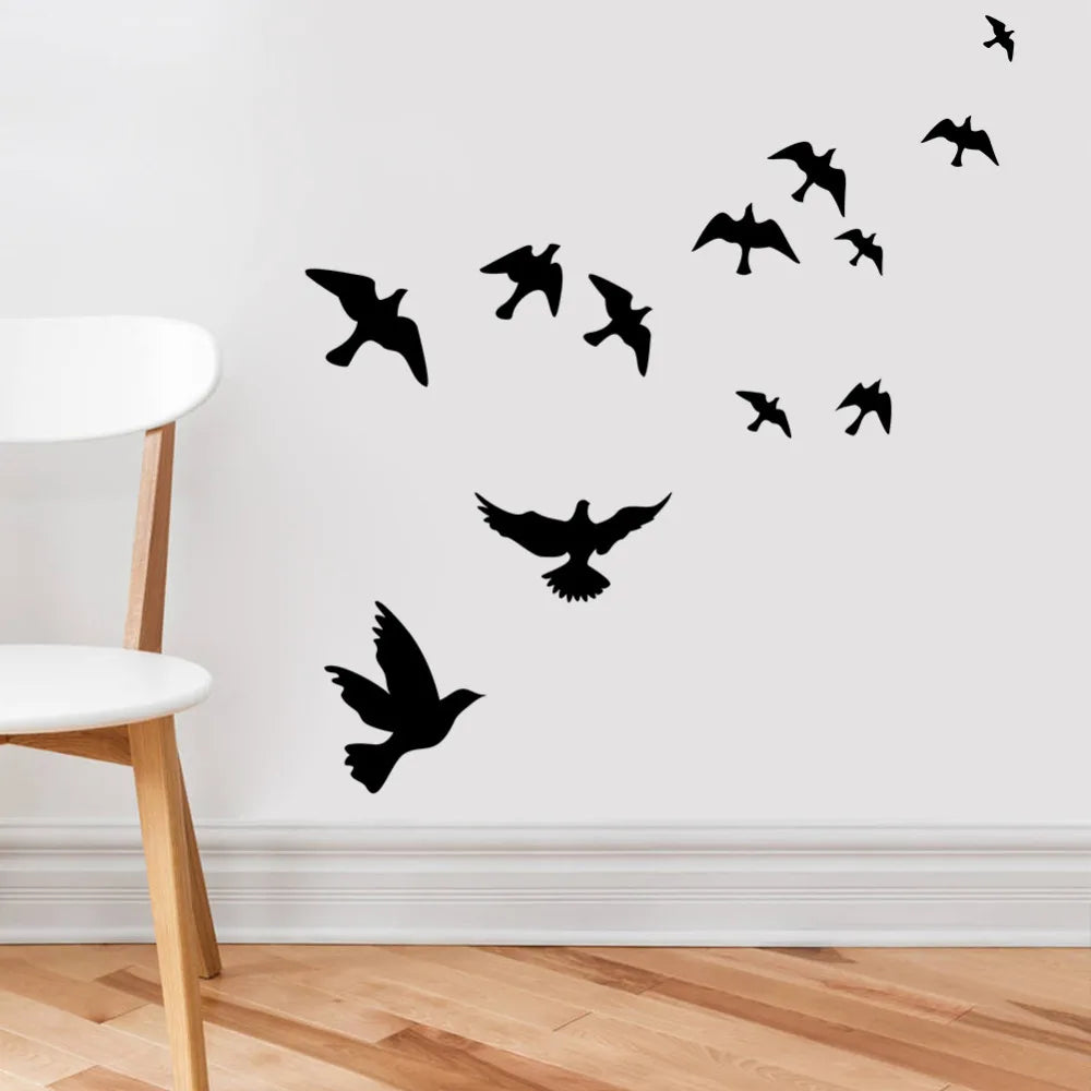 Creativity Tree Bird Vinyl Wall Sticker For Home Wall Decor Stickers Murals Living room Decoration Animals stickers on the wall