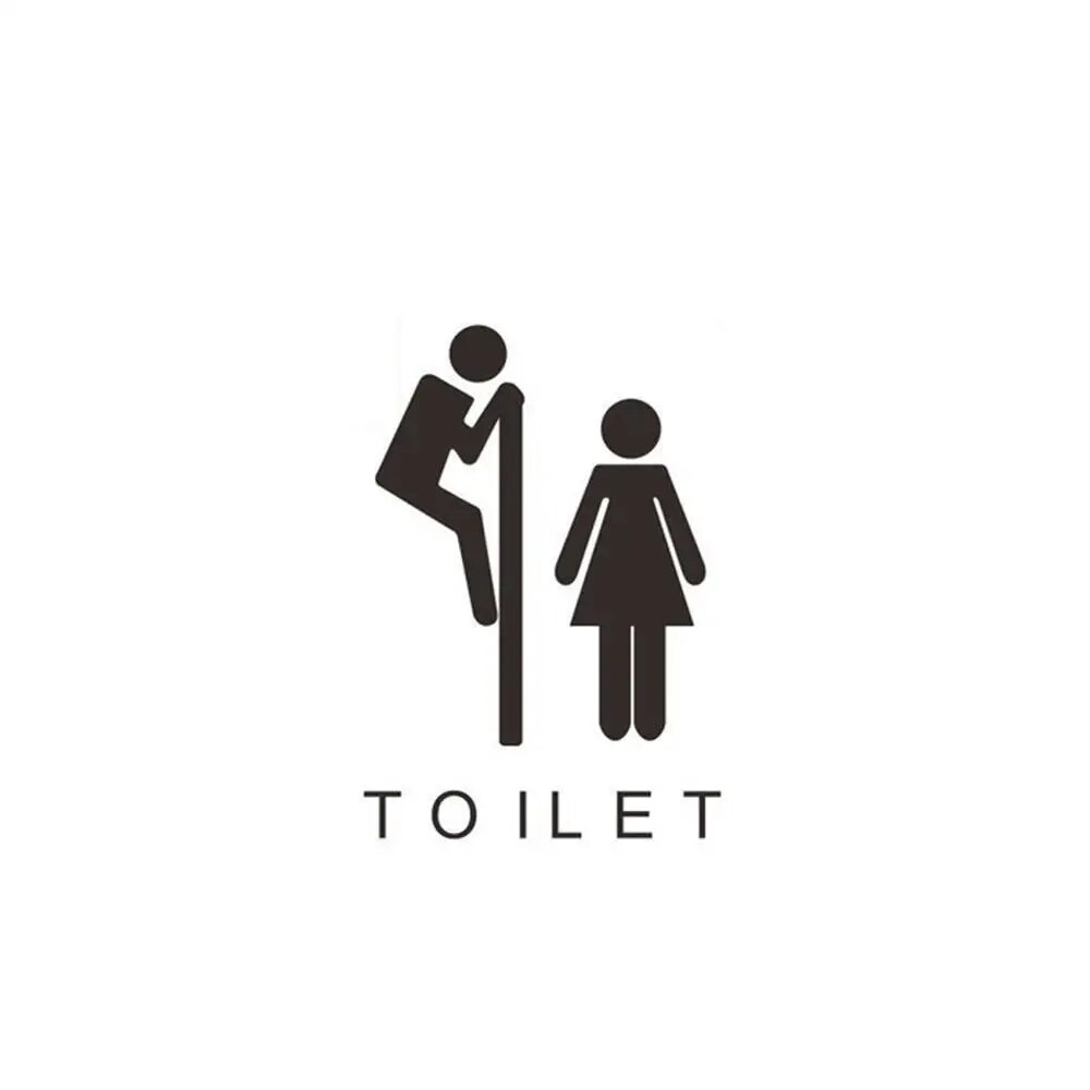 Creative Funny Pattern Toilet Wall Stickers