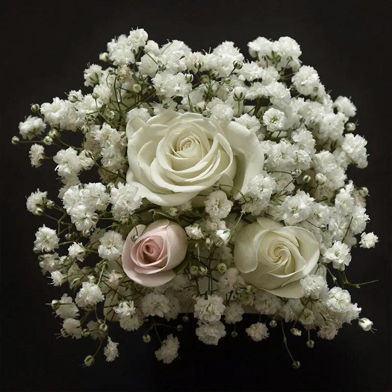 30Heads 29cm Babies Breath Artificial Flowers Plastic Gypsophila DIY Floral Bouquets Arrangement for Wedding Home Decoration