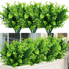 Artificial Eucalyptus Leaves Branch Green Fake Plant  for Home Garden Table Decoration Wedding Party DIY Hanging Flower Bouquets