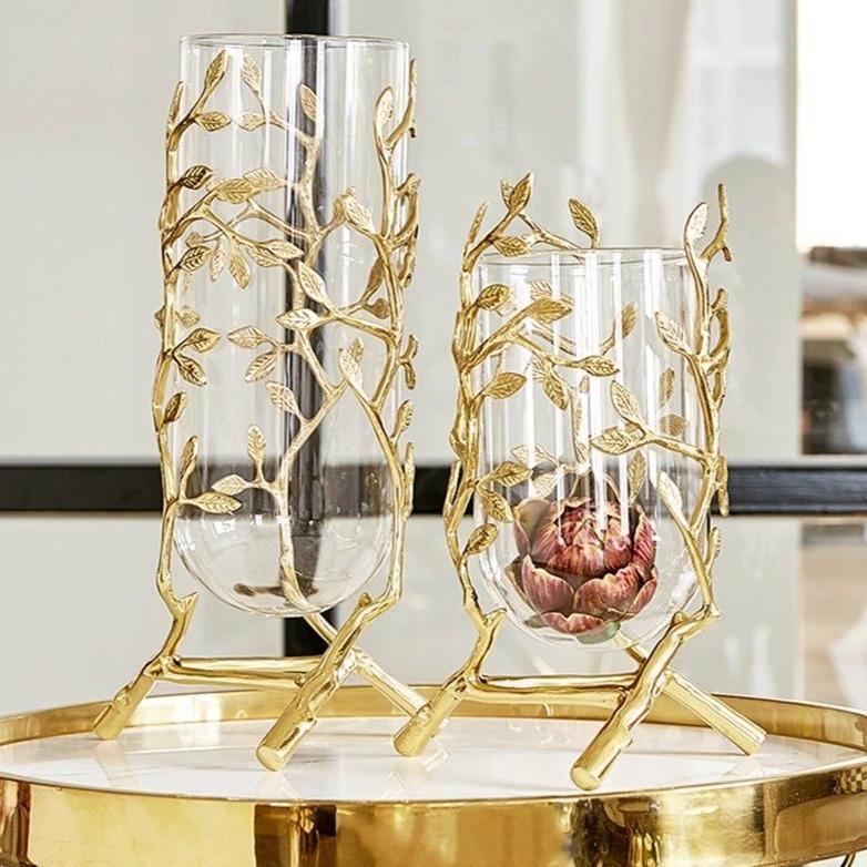 Golden Leaf Vase