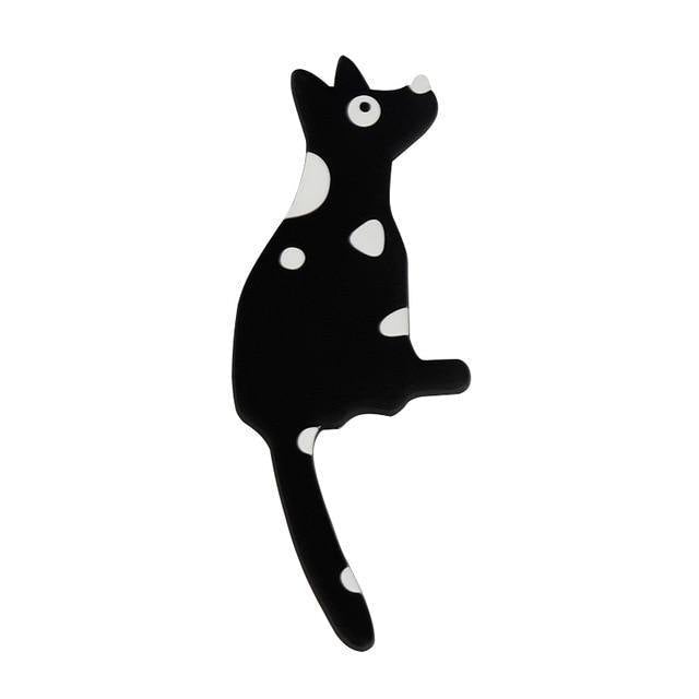 Flexible Adhesive Animal Fridge and Wall Hooks Black Spotted Dog | Sage & Sill