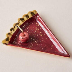 Cherry Pie & Apple Ceramic Dish Cherry Pie IndianRed | Sage & Sill