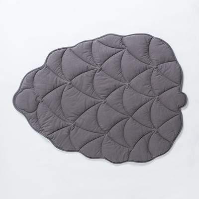 Leaf-Shaped Throw Swaddle Blanket Grey | Sage & Sill