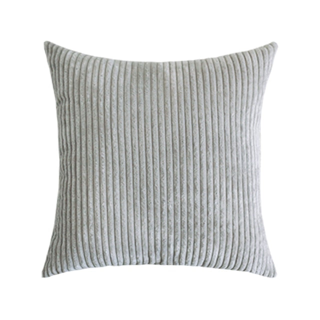 Supersoft Corduroy Cushion Cover Plain Striped