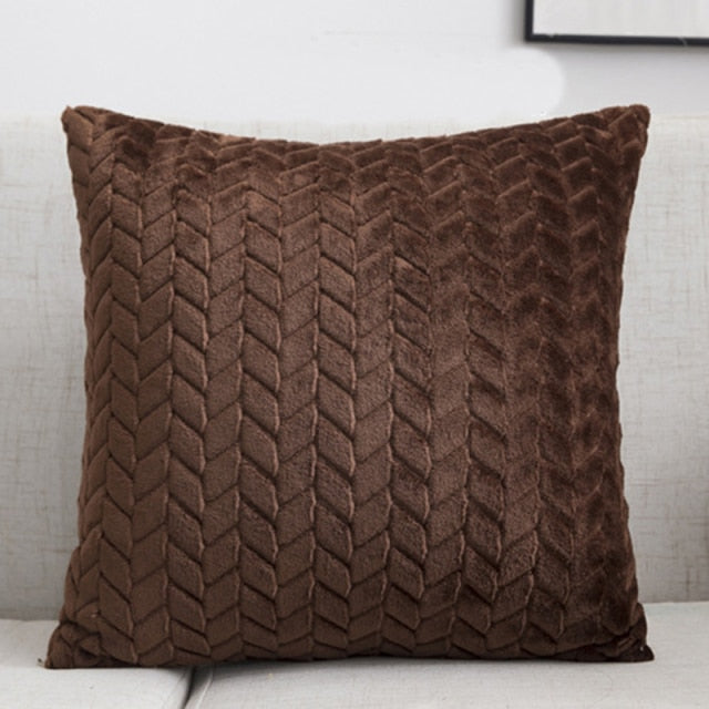 Fashion Feather Fur Decorative Cushion Cover