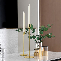 Gold Romantic Nordic Metal Candle Holders