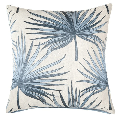 Plant Pattern Linen Pillow Case